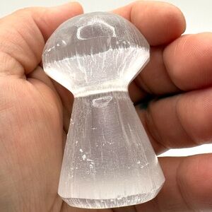 Selenite Crystal Mushroom Carving 2.5”